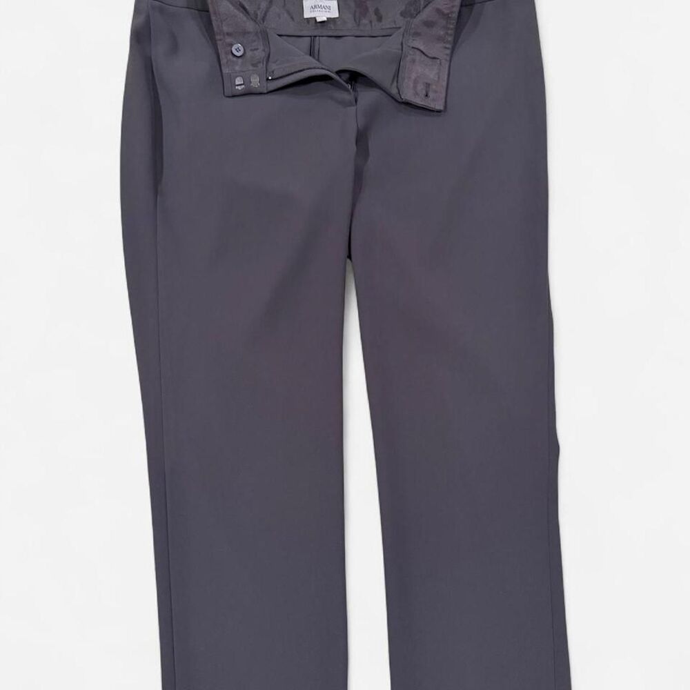 Armani Women's Grey and Black Trousers